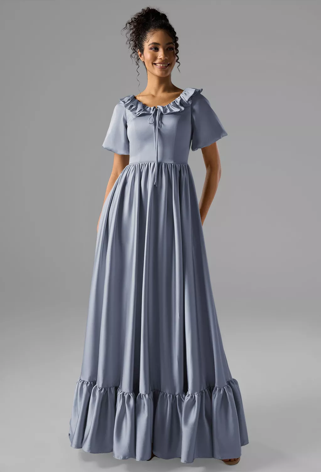 AW Sumayyah Dusty Blue  Bridesmaid Dresses